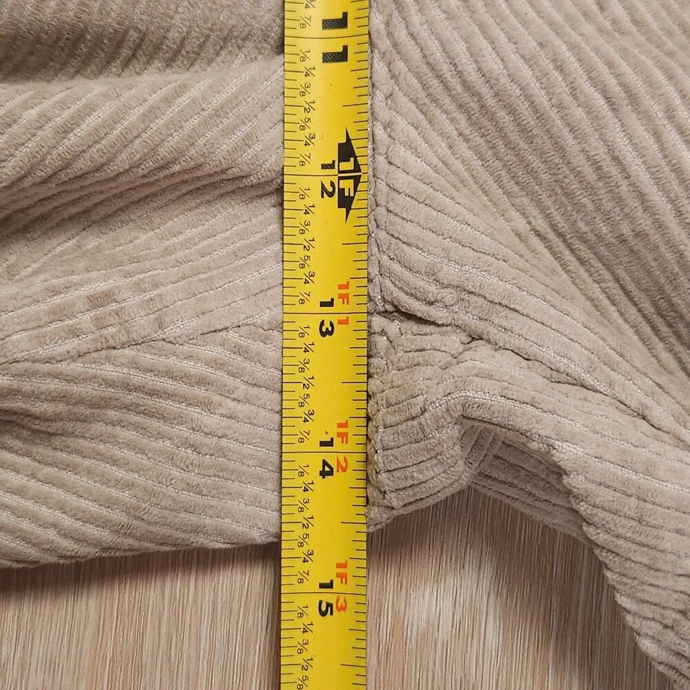 VTG Chaps Ralph Lauren Corduroy Pants Mens 38x32(36x30) Beige Cuffed Casual 90s